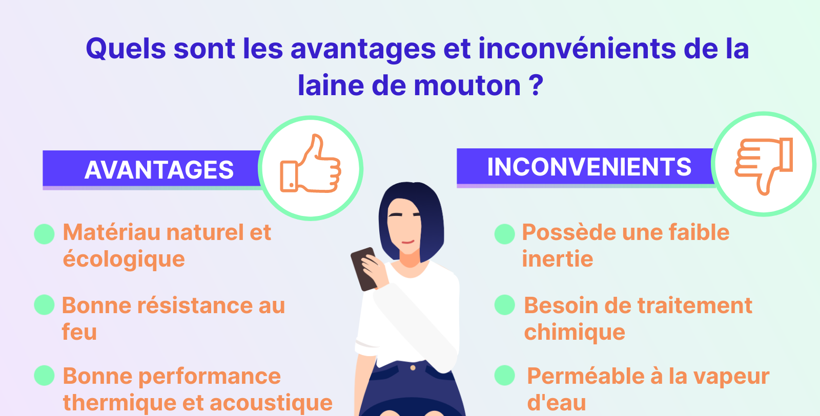 quels sont les avantages et inconvénients de la laine de mouton