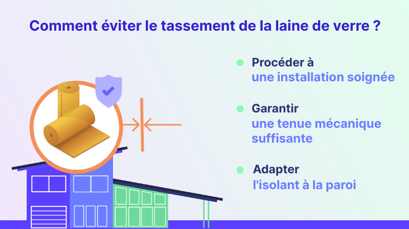 Comment éviter le tassement de la laine de verre