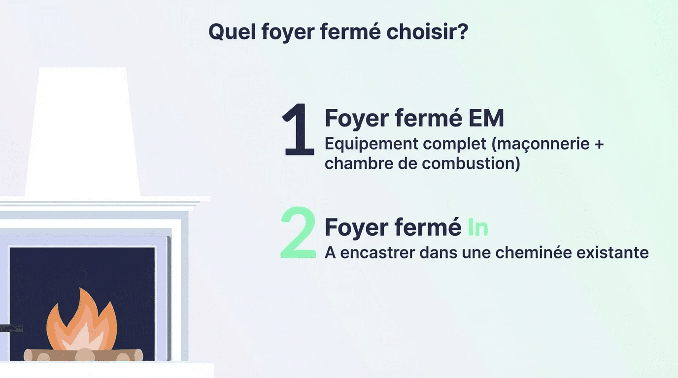 Infographie choisir foyer fermé