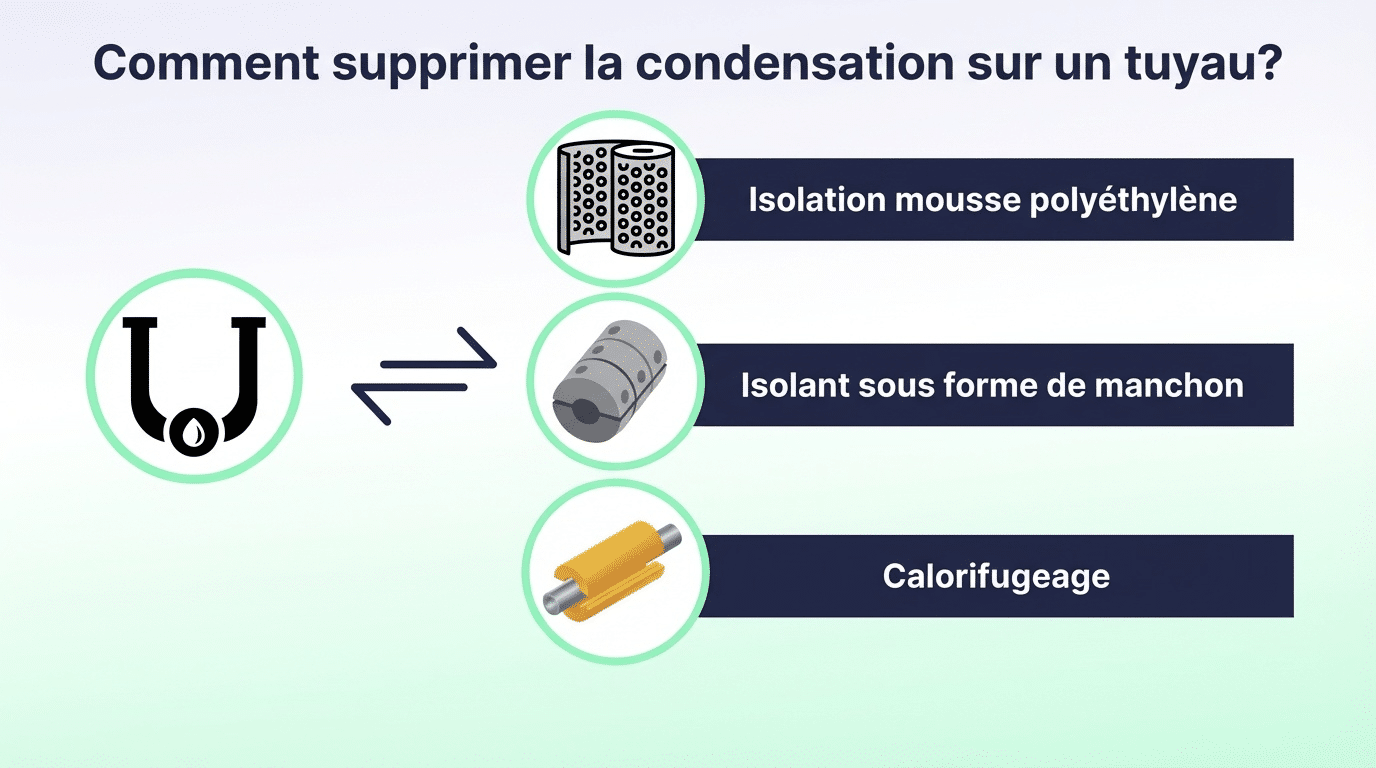 Infographie pour condensation tuyau