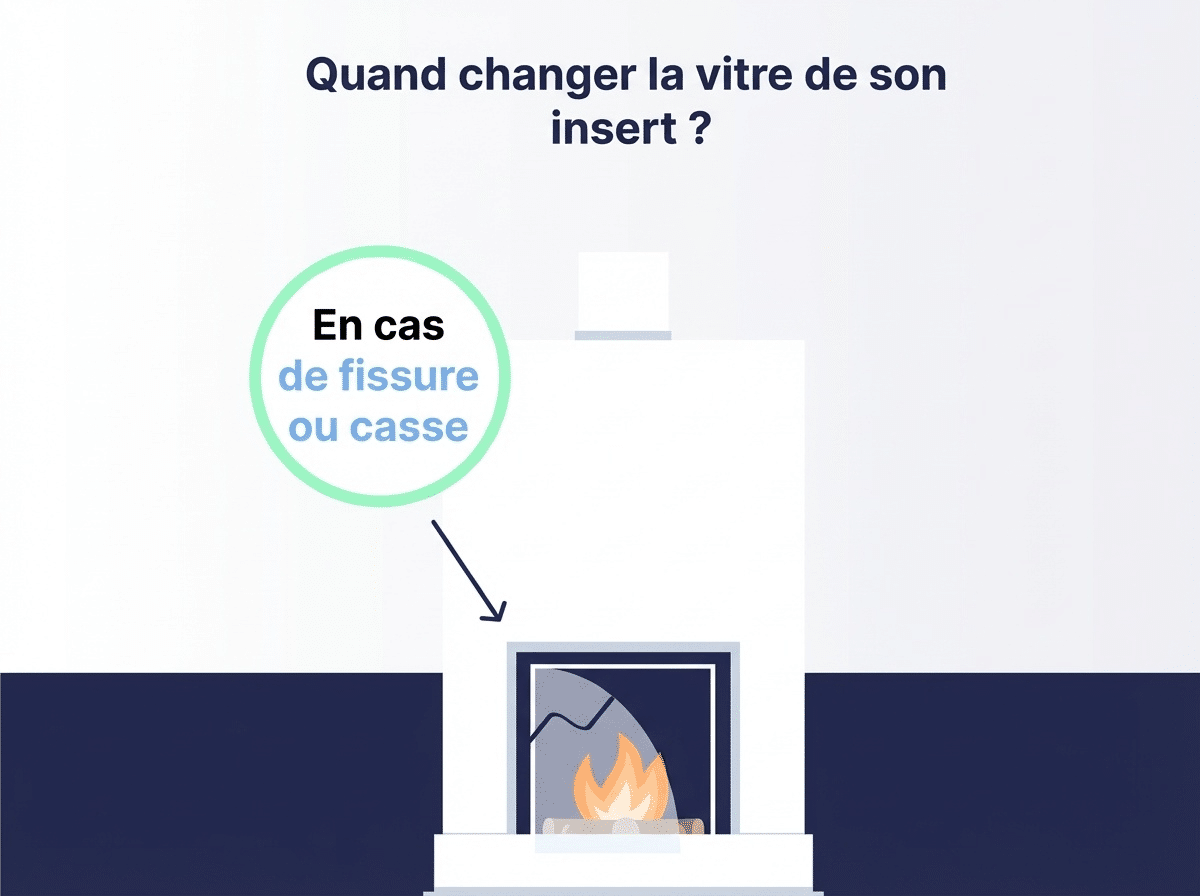 Infographie pour quand changer la vitre de son insert