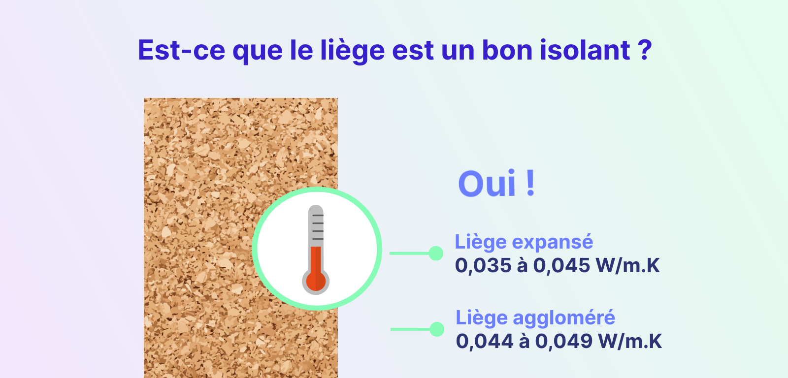 Le liège est-il un bon isolant