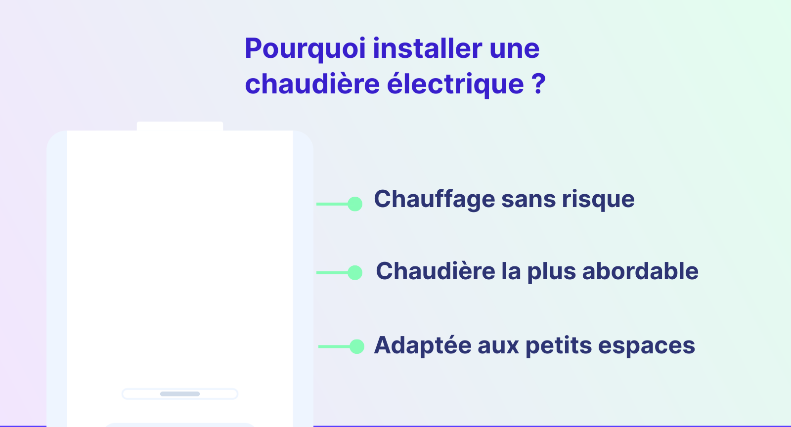 Infographie : pourquoi installer une chaudière électrique ?