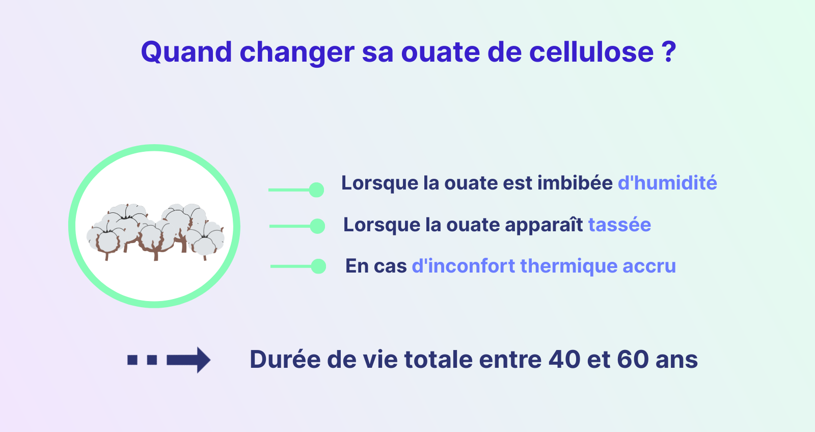 Quand changer sa ouate de cellulose