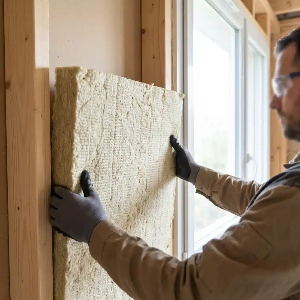 Artisan réalisant une isolation